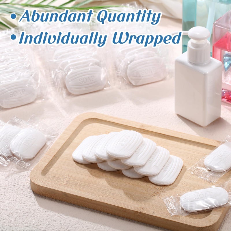 Heigble 200 Pcs 0.35 oz Mini Bar Soap in Bulk Individually Wrapped for Travel Size Hotel Soap Bars Amenities Toiletries for Guest Inns Hotels Bathroom Rentals Vacation - Image 3